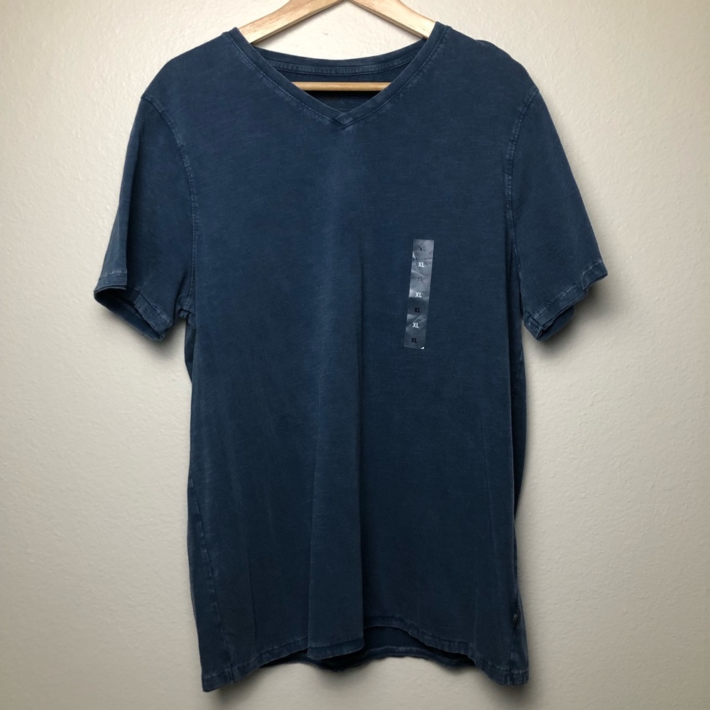 Blue V-Neck T-shirt